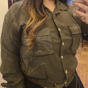 Harlow & Rose Green Button Up Cardigan